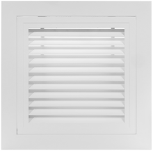 Load image into Gallery viewer, 10x10 hinged aluminum air vent cover front view 35 degree angled HVAC grille