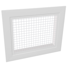 Load image into Gallery viewer, 10x8 wire return air grille vent cover, side view showing aluminum frame depth, galvanized steel, HVAC duct vent, Flo-Matrix