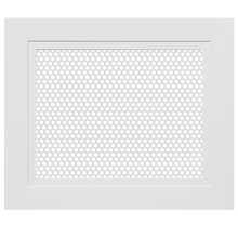 Load image into Gallery viewer, Front view of a 10x8" perforated diffuser vent cover for HVAC use.