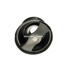 Load image into Gallery viewer, 14" aluminum industrial air nozzle diffuser black back view (with damper)