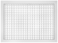 Load image into Gallery viewer, 14x8 double deflection HVAC air grille with front horizontal blades, durable white metal vent cover for efficient airflow control