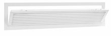 Load image into Gallery viewer, 24x8 hinged aluminum air vent cover opened view showing hinged access panel