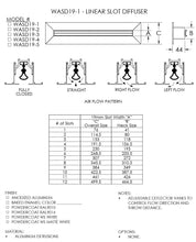 Load image into Gallery viewer, Linear Slot Diffuser -1-slot submittal