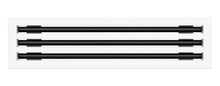 Load image into Gallery viewer, Front view of a white 16 inch 3-slot linear diffuser with 19mm openings for precision airflow in commercial HVAC systems