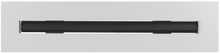 Load image into Gallery viewer, Front view of a white 18 inch 1-slot linear diffuser with 19mm openings for precision airflow in commercial HVAC systems