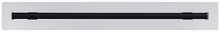 Load image into Gallery viewer, 24" Linear Slot Diffuser Vent Cover (1 Slot with 19mm Opening) - Matte White - FLO-MATRIX HVAC