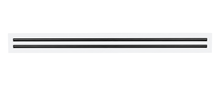 Load image into Gallery viewer, Front view of a white 36 inch 2-slot linear diffuser with 19mm openings for precision airflow in commercial HVAC systems