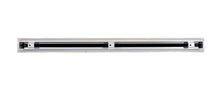 Load image into Gallery viewer, Back view of a white 96 inch 1-slot linear diffuser with 19mm openings for precision airflow in commercial HVAC systems