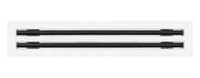 Load image into Gallery viewer, Front view of a white 24 inch 2-slot linear diffuser with 25mm openings for high airflow in commercial HVAC systems