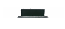 Load image into Gallery viewer, Another side view of a black 36 inch 3-slot linear diffuser with 25mm openings for high airflow in commercial HVAC systems
