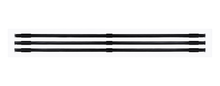 Load image into Gallery viewer, Front view of a white 48 inch 3-slot linear diffuser with 25mm openings for high airflow in commercial HVAC systems