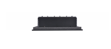 Load image into Gallery viewer, Another side view of a black 14x6 inch 3-slot modern vent cover linear diffuser with 25mm openings for high airflow in commercial HVAC systems