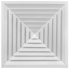 Load image into Gallery viewer, 24x24" 4-Way Aluminum Ceiling Square Diffuser