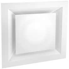 Load image into Gallery viewer, 24x24" Aluminum Single Cone Ceiling Square Diffuser - (with removable core)