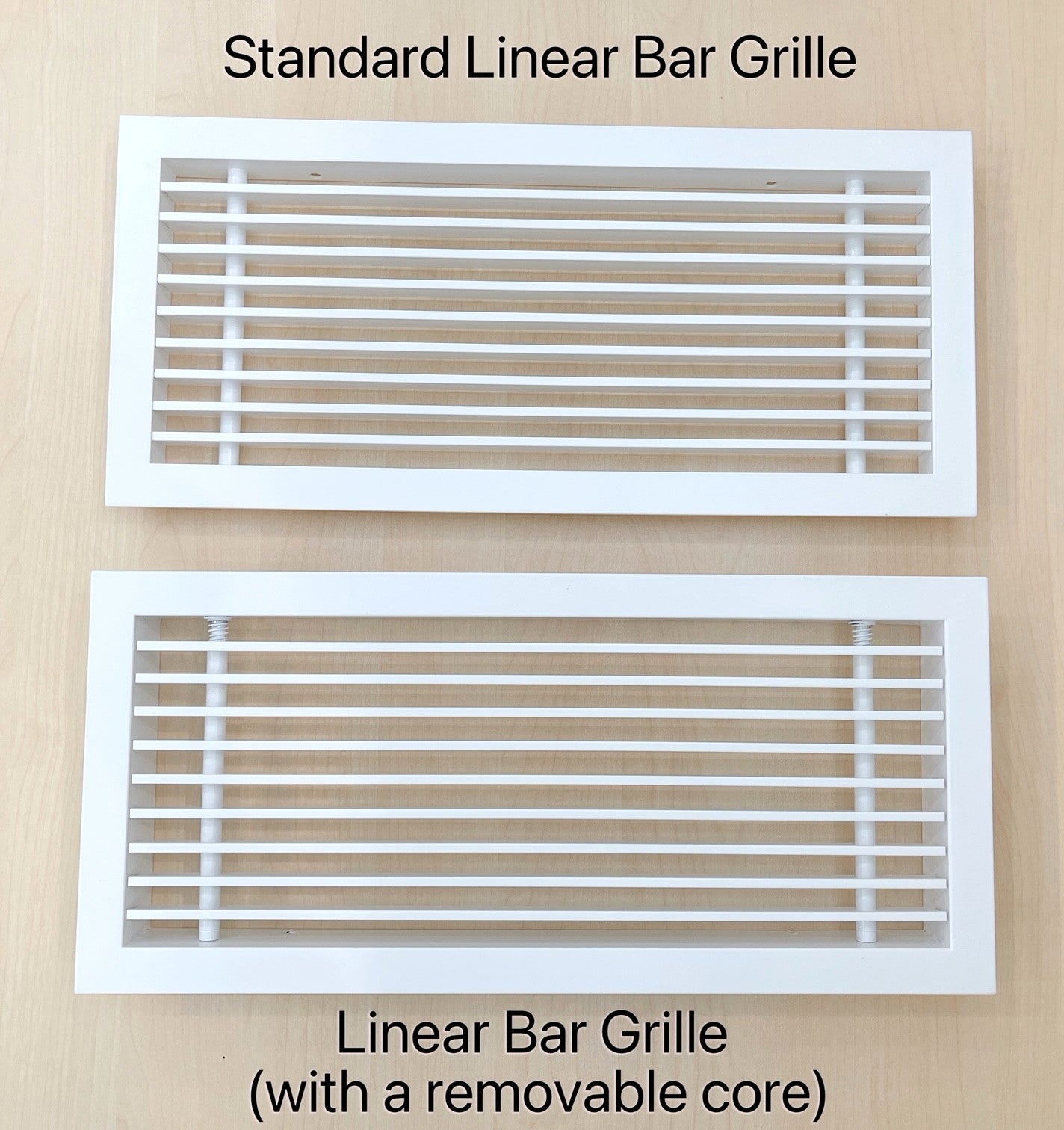 Removable Core Diffuser Linear Bar Grilles: Fixed vs. Removable Core Guide – Linear Air ...