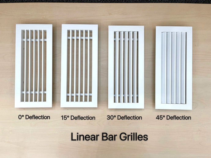 Choosing the Right Linear Bar Grille: 0°, 15°, 30°, or 45° Deflection? A Guide for Homeowners and Pros