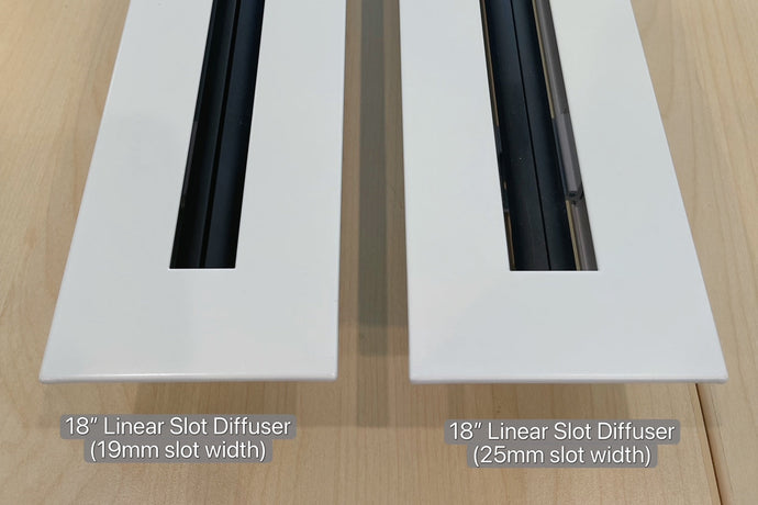 19mm vs. 25mm Linear Slot Diffusers: A Quick Guide for HVAC Pros & Homeowners