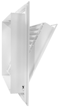 Load image into Gallery viewer, 10x10 hinged aluminum air vent cover side profile 35 degree angle
