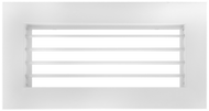 12x4 supply grille register front view single deflection vent with horizontal fins for precise air direction