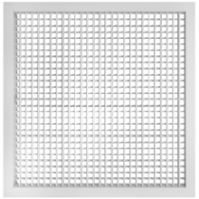 Load image into Gallery viewer, 16x16&quot; double deflection HVAC supply grille register with vertical front blades for precision airflow control in vent covers (front view)
