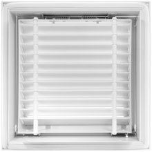 Load image into Gallery viewer, 16x16 hinged aluminum air vent cover back view showing airflow design
