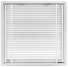 Load image into Gallery viewer, 20x20 hinged aluminum air vent cover back view showing airflow design
