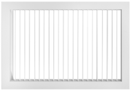 22x14 single deflection HVAC supply grille register, front view, featuring vertical blades for precise horizontal airflow control in residential and commercial ventilation systems.