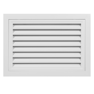 24x20 hinged aluminum air vent cover front view 35 degree angled HVAC grille