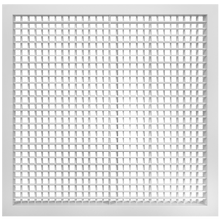 Load image into Gallery viewer, 24x24" double deflection HVAC supply grille register with horizontal front blades for precision airflow control in vent covers (front view)
