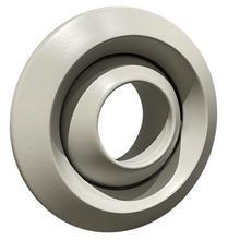 Load image into Gallery viewer, 4&quot; aluminum industrial air nozzle diffuser grey side view
