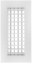 Load image into Gallery viewer, 4x16&quot; double deflection HVAC supply grille register with horizontal front blades for precision airflow control in vent covers (front view)
