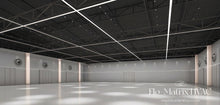 Load image into Gallery viewer, Installed grey jet nozzle diffusers, modern HVAC air vents providing powerful long-distance airflow for commercial and industrial ventilation systems.
