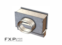 Load image into Gallery viewer, Plenum 8x2 10x2 12x2 14x2 16x2 18x2 with 6 inch oval connection FXP standard style
