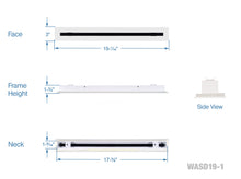 Load image into Gallery viewer, 18&quot; Linear Slot Diffuser HVAC modern air vent cover
