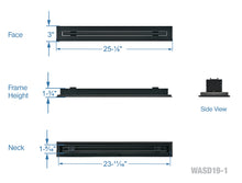 Load image into Gallery viewer, 24&quot; Linear Slot Diffuser HVAC modern air vent cover - black finish
