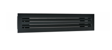 Load image into Gallery viewer, 20&quot; Linear Slot Diffuser HVAC air vent cover 2 slots - matte black finish
