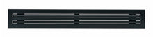 Load image into Gallery viewer, 36&quot; Linear Slot Diffuser HVAC modern air vent cover 2 slots - matte black finish
