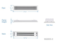 Load image into Gallery viewer, 16&quot; Linear Slot Diffuser HVAC modern air vent cover
