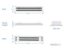 Load image into Gallery viewer, 22&quot; Linear Slot Diffuser HVAC modern air vent cover
