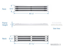 Load image into Gallery viewer, 48&quot; Linear Slot Diffuser HVAC modern air vent cover
