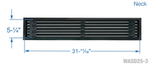 Load image into Gallery viewer, 32&quot; Linear Slot Diffuser air vent cover - 3 slots in black
