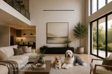 Load image into Gallery viewer, High-flow wide-slot linear diffuser installed in a modern luxury interior, designed for increased airflow and clean architectural integration in commercial and residential HVAC systems.
