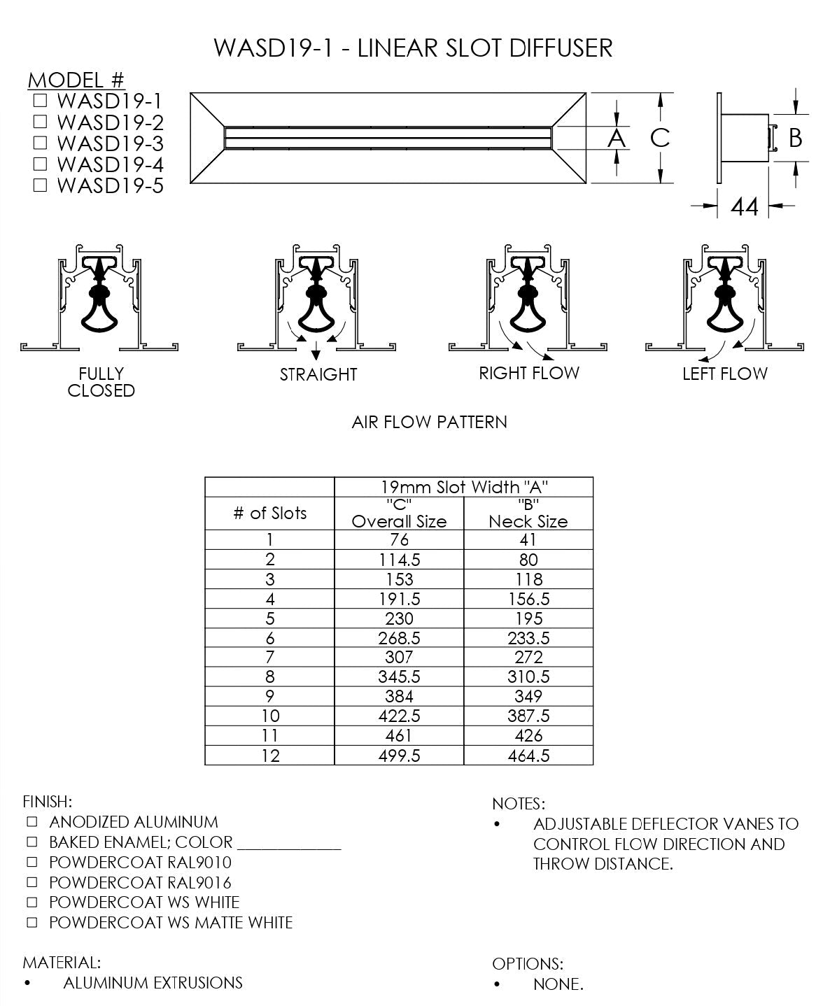 Linear Slot Diffuser Layout Example 36