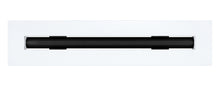 Load image into Gallery viewer, Front view of a white 12 inch 1-slot linear diffuser with 19mm openings for precision airflow in commercial HVAC systems
