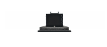 Load image into Gallery viewer, Another side view of a black 20-inch 1-slot linear diffuser with 19mm openings for precision airflow in commercial HVAC systems
