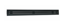 Load image into Gallery viewer, Side view of a black 32-inch 1-slot linear diffuser with 19mm openings for precision airflow in commercial HVAC systems
