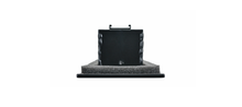 Load image into Gallery viewer, Another side view of a black 32-inch 1-slot linear diffuser with 19mm openings for precision airflow in commercial HVAC systems
