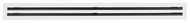Front view of a white 96 inch 2-slot linear diffuser with 19mm openings for precision airflow in commercial HVAC systems