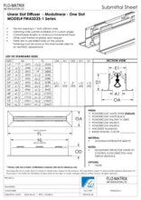 Load image into Gallery viewer, Linear Slot Diffuser high flow 1-slot submittal
