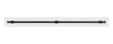 Load image into Gallery viewer, Front view of a white 36 inch 1-slot linear diffuser with 25mm openings for high airflow in commercial HVAC systems
